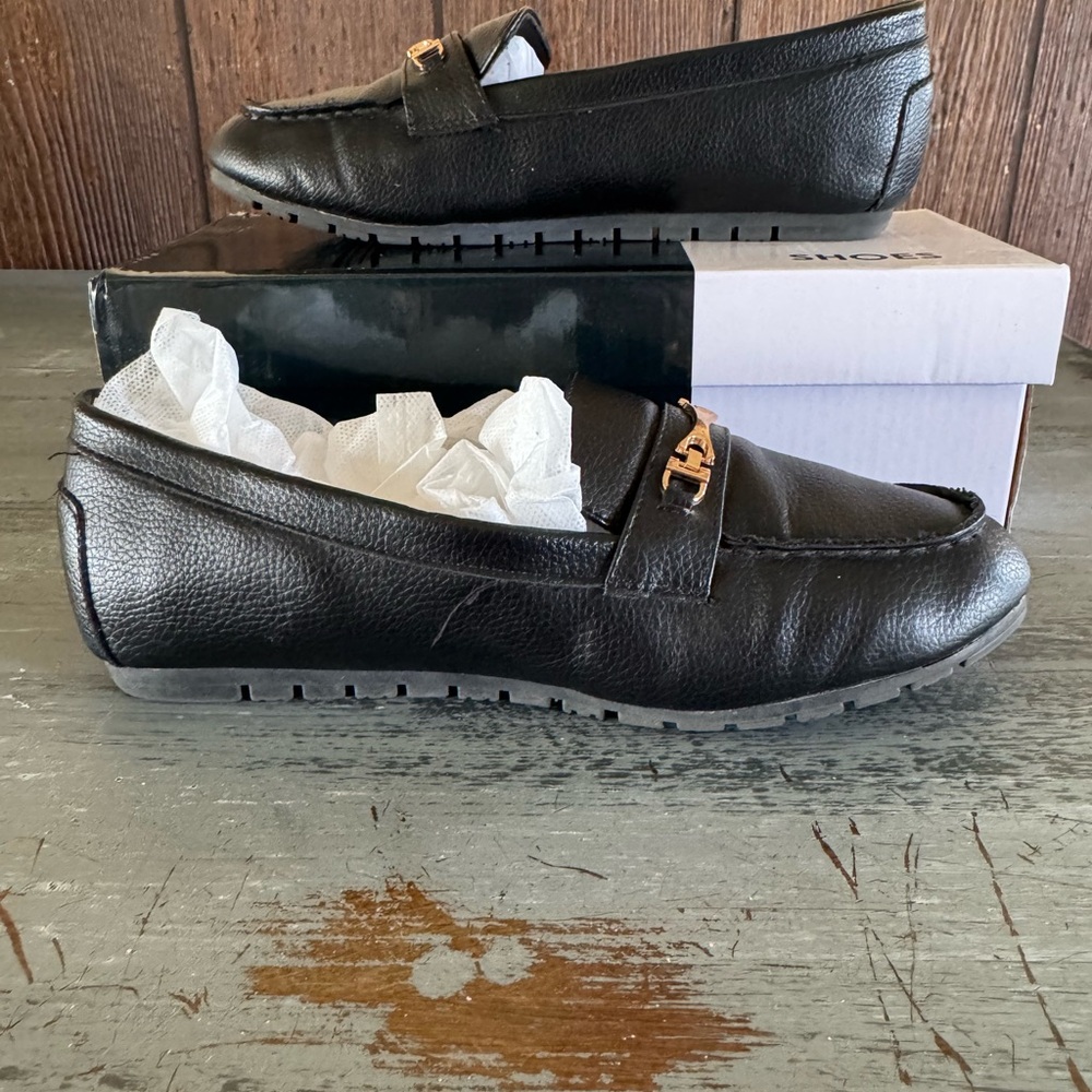 Black Leather Loafers